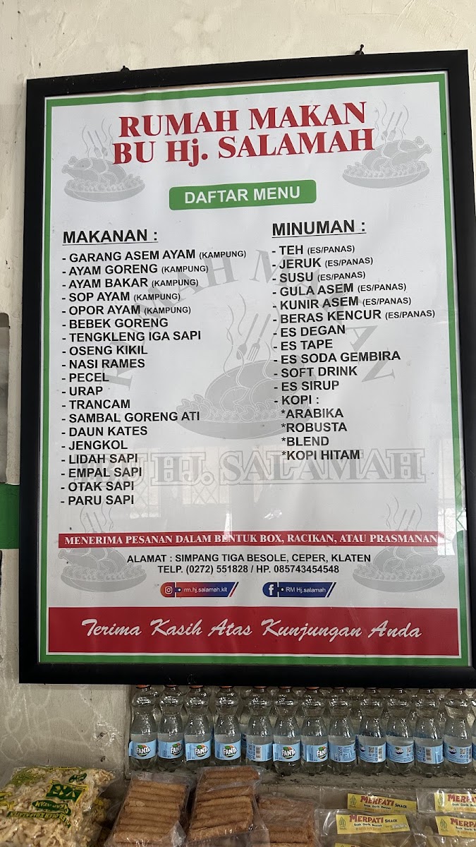 Warung Makan Bu Hj. Salamah Menu - Image 4
